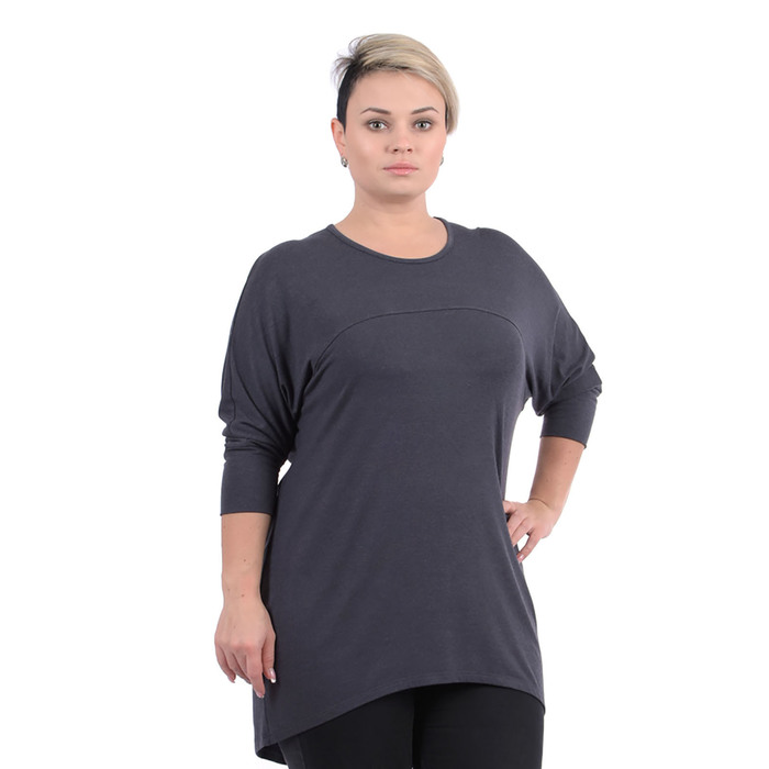 Джемпер женский 201хв2014 цвет серый, р-р 52