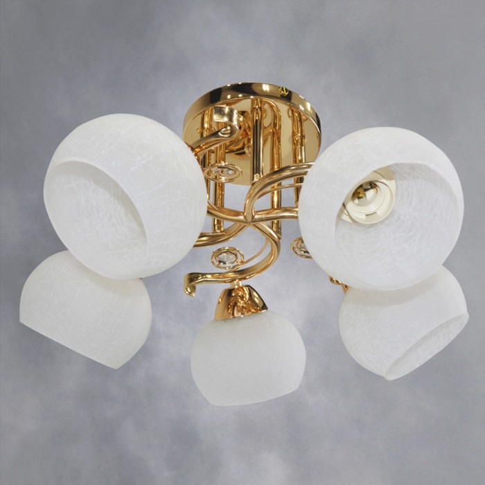 Люстра "Дино " 5х40WxE27 золото