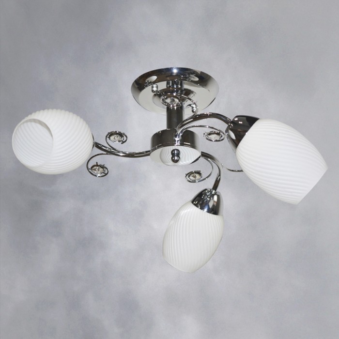 Люстра "Каролин" 3х40WxE27 хром