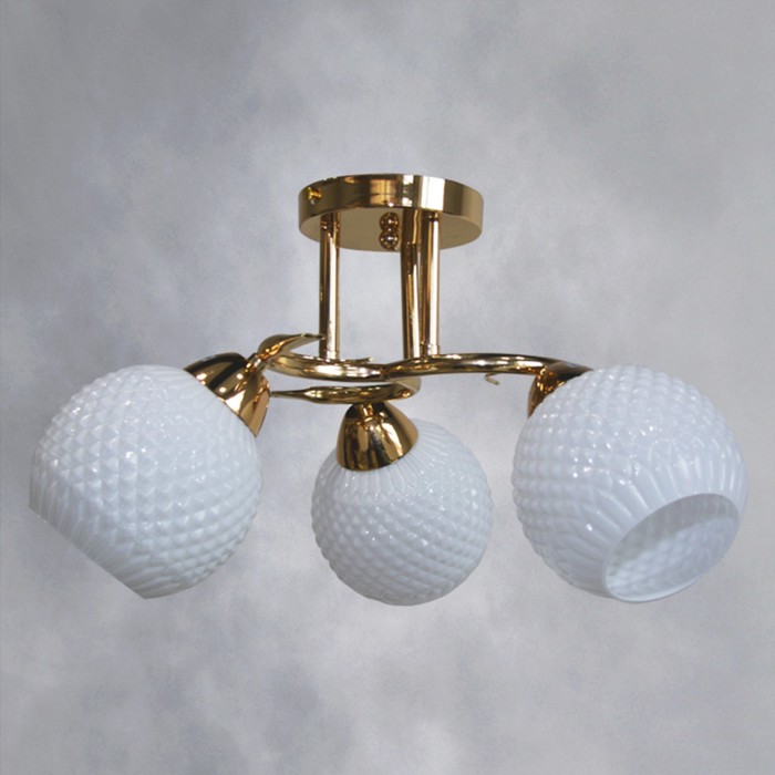 Люстра "Лесли" 3х40WxE27 золото