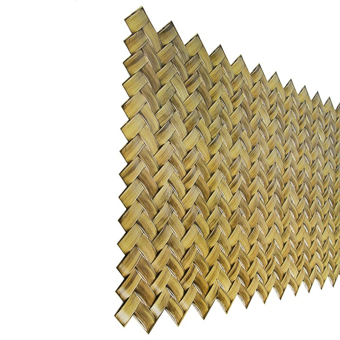 Панель ПВХ Косичка "Орех", 950*471*0,4мм