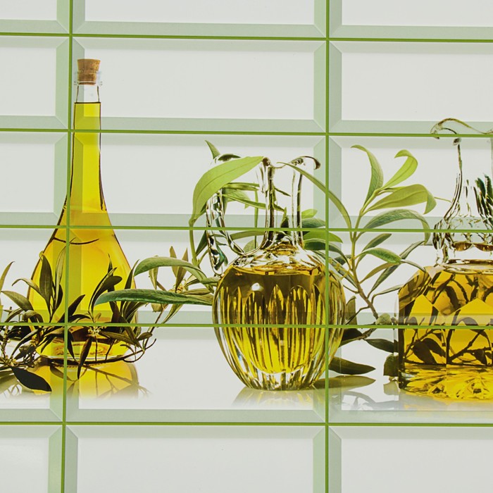 Панель ПВХ Плитка "Ароматы Прованса", 957*477*0,4мм