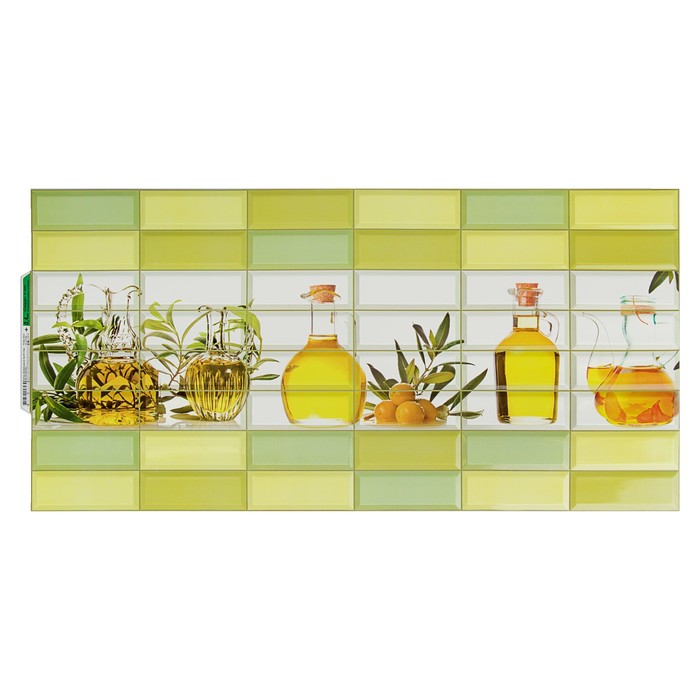 Панель ПВХ Плитка "Ароматы масла", 957*477*0,4мм