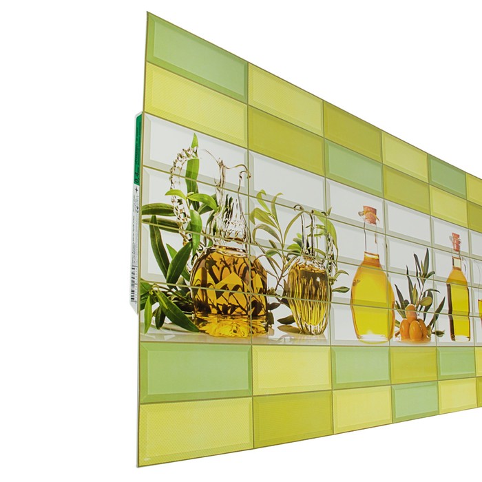 Панель ПВХ Плитка "Ароматы масла", 957*477*0,4мм