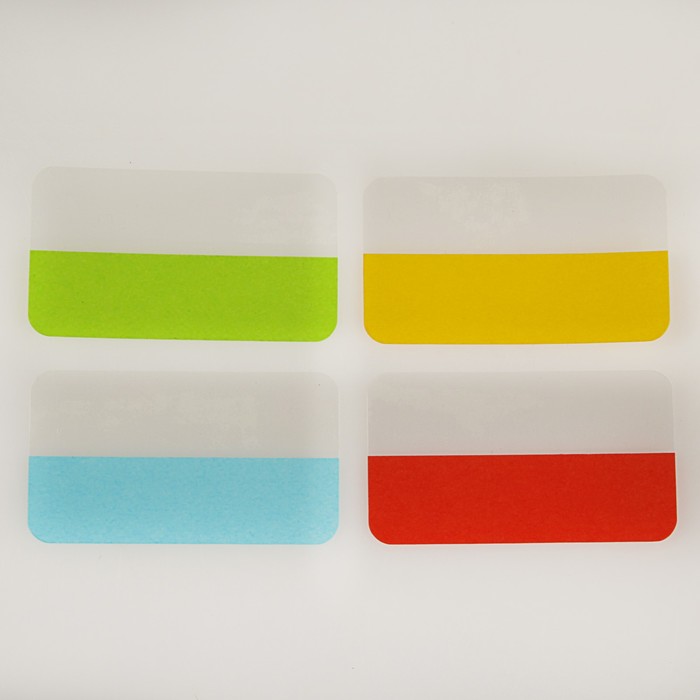 Закладки пластиковые 12*40 мм 3L Index 3L 48 штук ассорти L10512