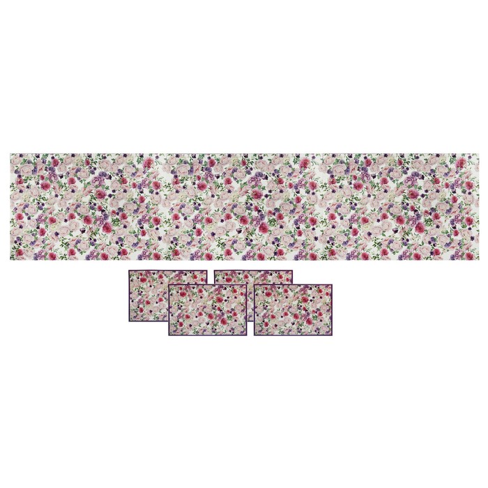 Кухонное панно ПВХ с салфетками "Розы" 2835х630 мм