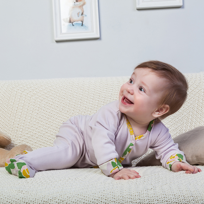 Комбинезон для девочки, рост 68 см, цвет сиреневый 171-006-14