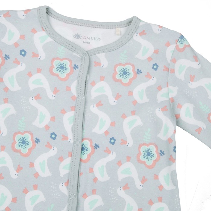 Комбинезон для девочки, рост 62 см, цвет серый 171-006-33