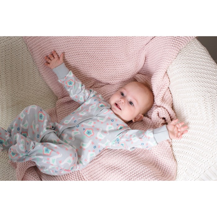 Комбинезон для девочки, рост 80 см, цвет серый 171-006-33