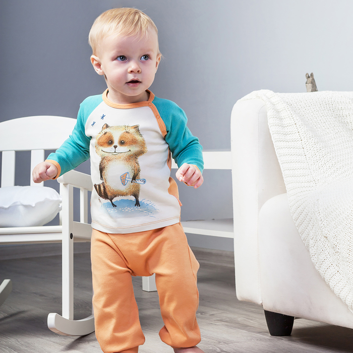 Кофточка для мальчика, рост 80 см, цвет бежевый 172-002-65