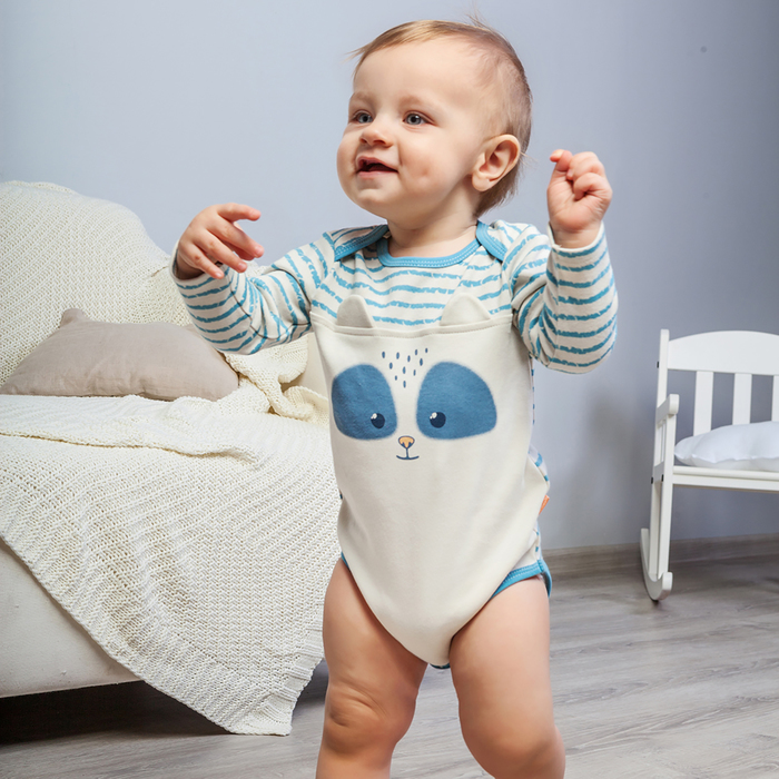 Боди для мальчика, рост 80 см, цвет голубой 172-004-31