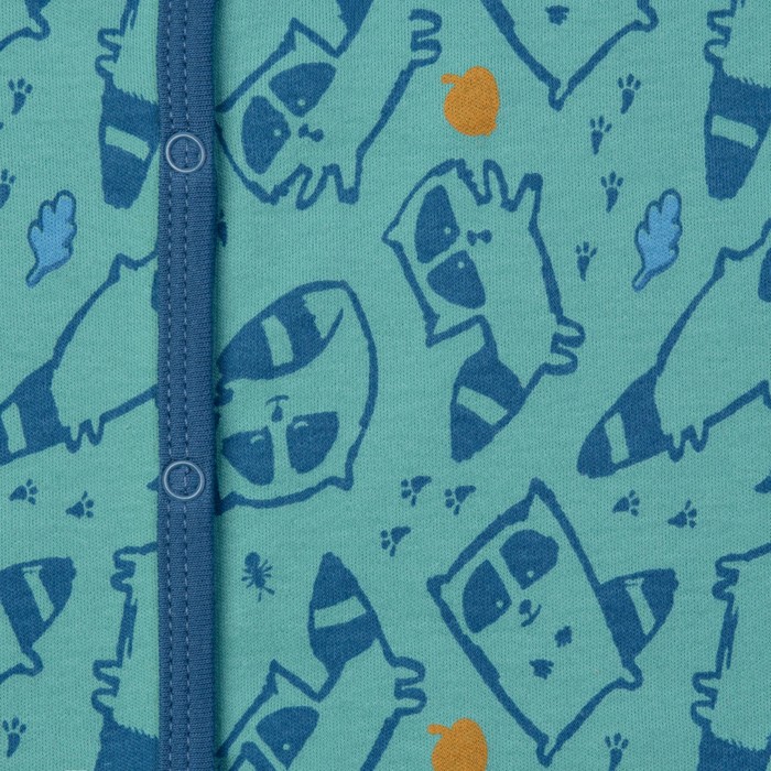 Комбинезон для мальчика, рост 68 см, цвет бирюзовый 172-006-34