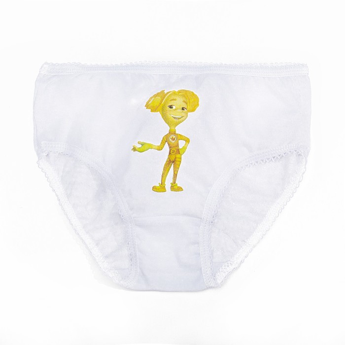 Трусы для девочки "Шпуля", рост 56 см, цвет белый с883Шпуля_М