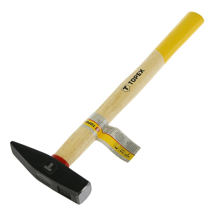 Молоток столярный TOPEX, 300 г, квадр. боек, рукоятка профилирована, ясень