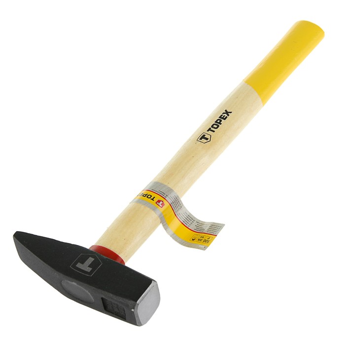 Молоток столярный TOPEX, 500 г, квадр. боек, рукоятка профилирована, ясень