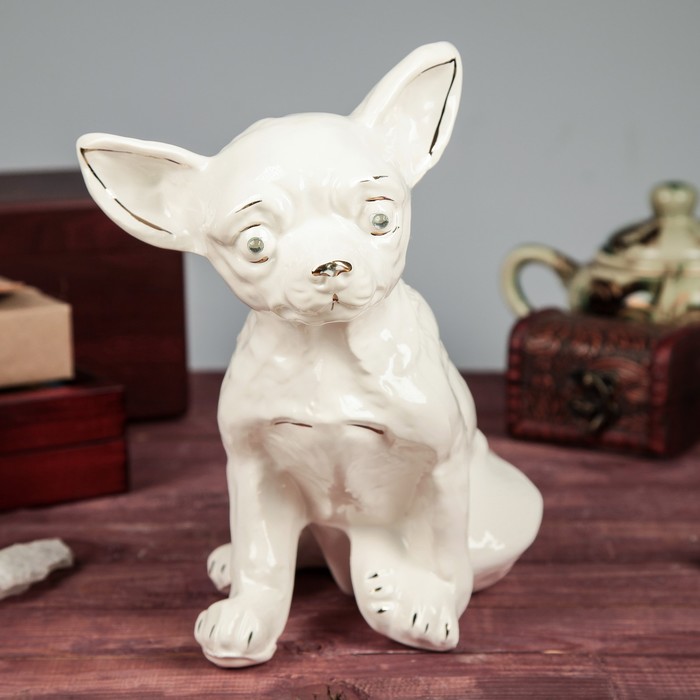 Копилка "Чихуа хуа" глазурь белая