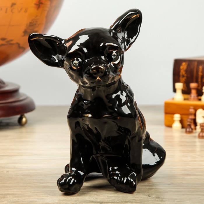 Копилка "Чихуа хуа" глазурь черная