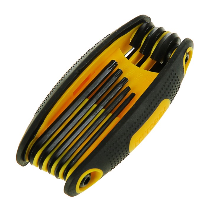 Ключи Torx TOPEX, CrV, 8 шт., T9-40, антискользящая пласт. рукоятка