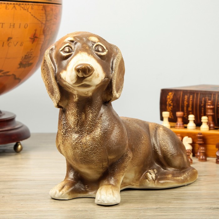 Копилка "Собака Такса", шамот