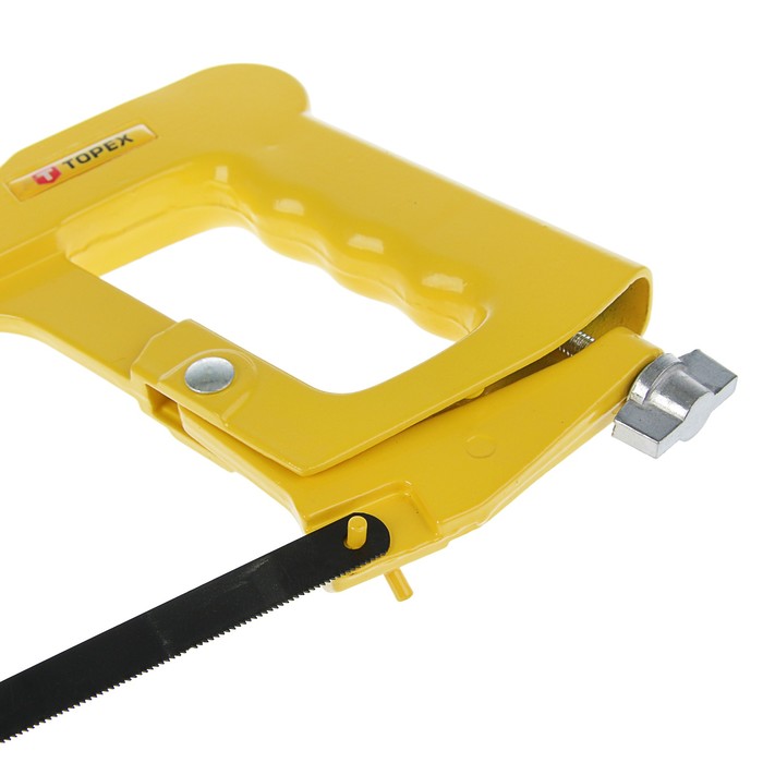 Ножовка по металлу TOPEX, 300 мм, алюминиевый, два положения, отсек для запасных полотен