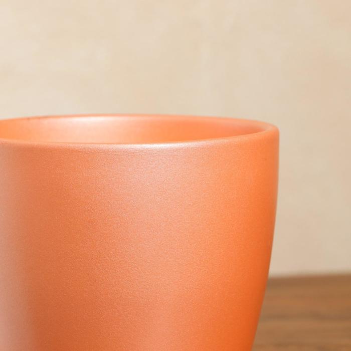 Цветочный горшок "Осень" 2,0 л перламутр лосось лак D-15 H-14 см