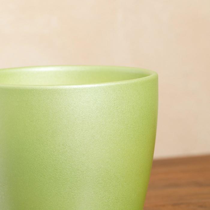 Цветочный горшок "Осень" 2,0 л перламутр фисташка лак