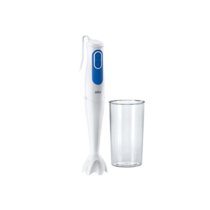 Блендер Braun MQ 3000 WH Smoothie, 700 Вт, 2 скорости, 1 насадка, белый