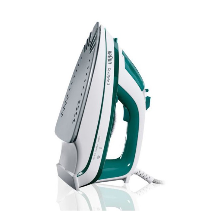 Утюг Braun TS 345, 2000 Вт, керамическая подошва, белый/зеленый