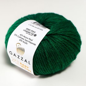 

Пряжа "Baby Wool XL" 20% кашемир, 40% меринос. шерсть, 40% акрил 100м/50гр (814 зелёный)