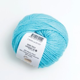 

Пряжа "Baby Wool XL" 20% кашемир, 40% меринос. шерсть, 40% акрил 100м/50гр (820 голубой)