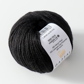

Пряжа "Baby Wool XL" 20% кашемир, 40% меринос. шерсть, 40% акрил 100м/50гр (803 чёрный)