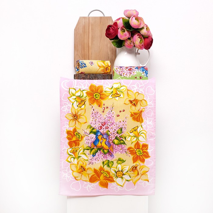 Набор полотенец DomoVita Солнечный день, 45х60 см 3 шт в коробке