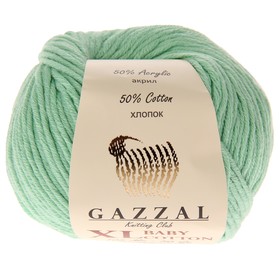 

Пряжа "Baby Cotton XL" 50% хлопок, 50% полиакрил 105м/50гр (3425 мята)