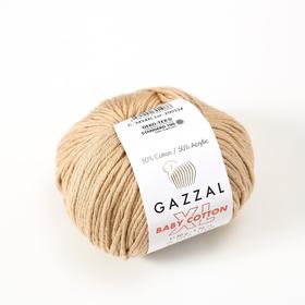 

Пряжа "Baby Cotton XL" 50% хлопок, 50% полиакрил 105м/50гр (3424 бежевый)