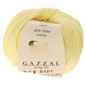 

Пряжа "Baby Cotton XL" 50% хлопок, 50% полиакрил 105м/50гр (3413 молочный)