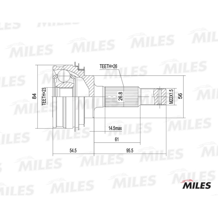 Шрус наружный MILES GA20467