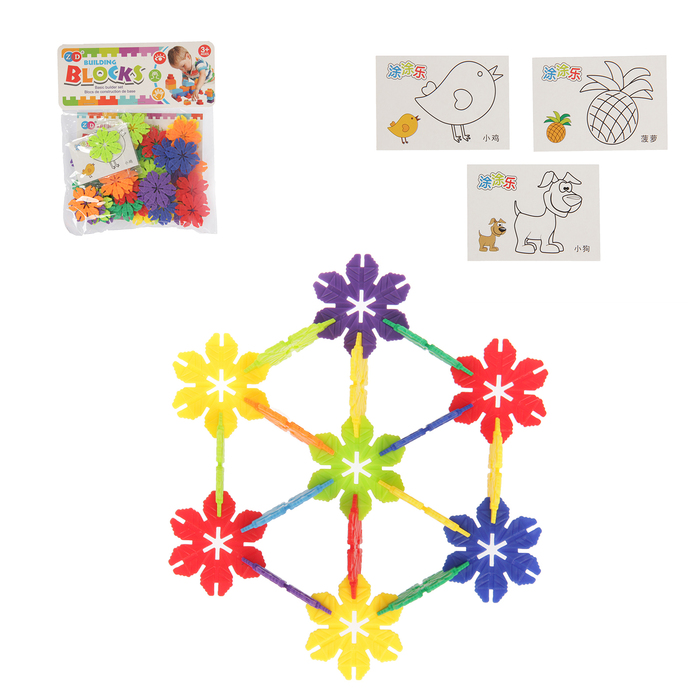 Мини-конструктор «Снежинки», 47 деталей