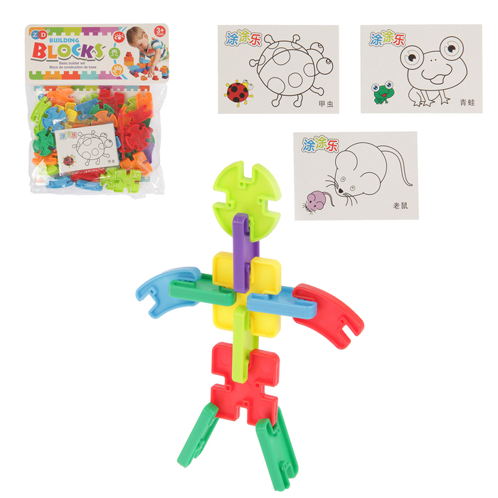 Мини-конструктор «Пазлы», 59 деталей