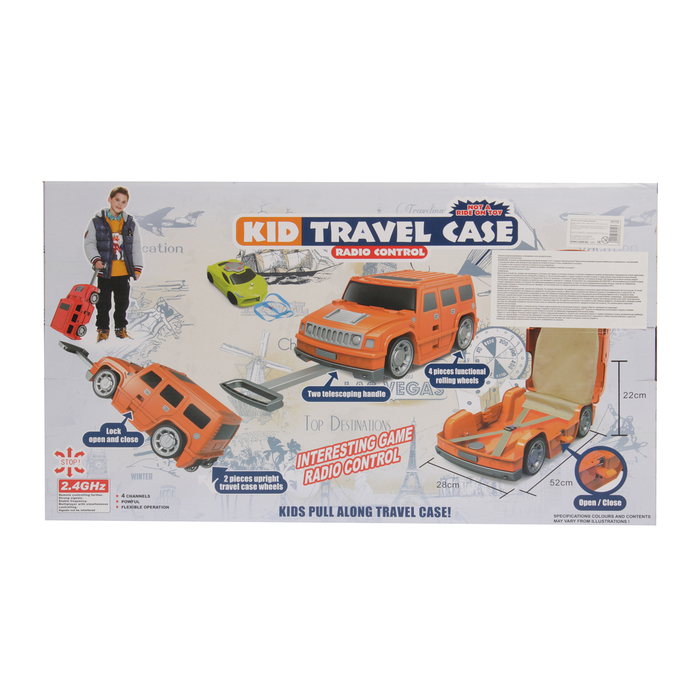 Машина-чемодан "Джип", на радиоуправлении, цвета МИКС