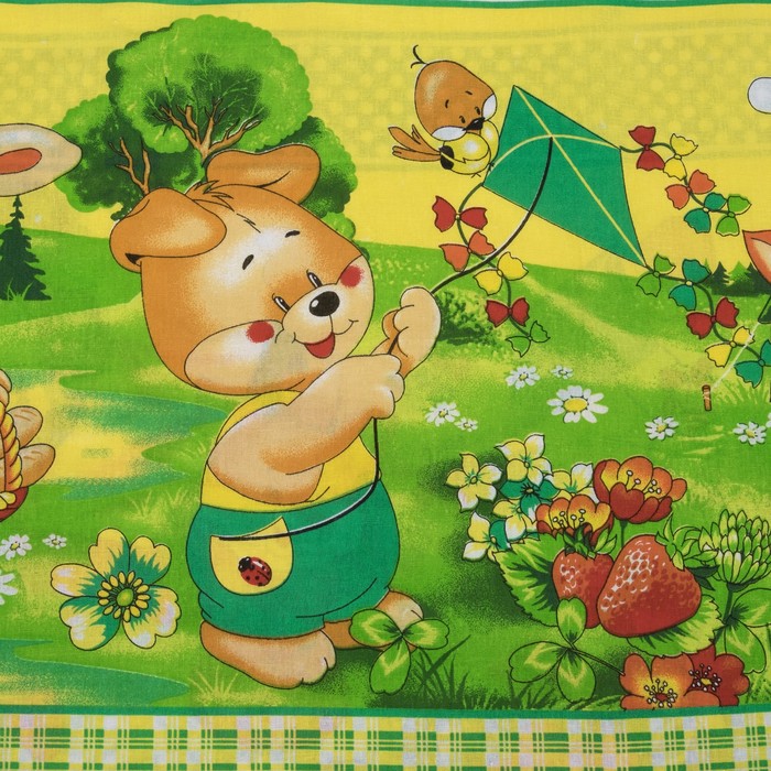 Постельное бельё "Экономь и Я" 1,5 сп. Поход цвет Зелёный 145х210 ± 5 см, 150х210 ± 5 см, 50х70 ± 5 см, бязь 120 гр/м²