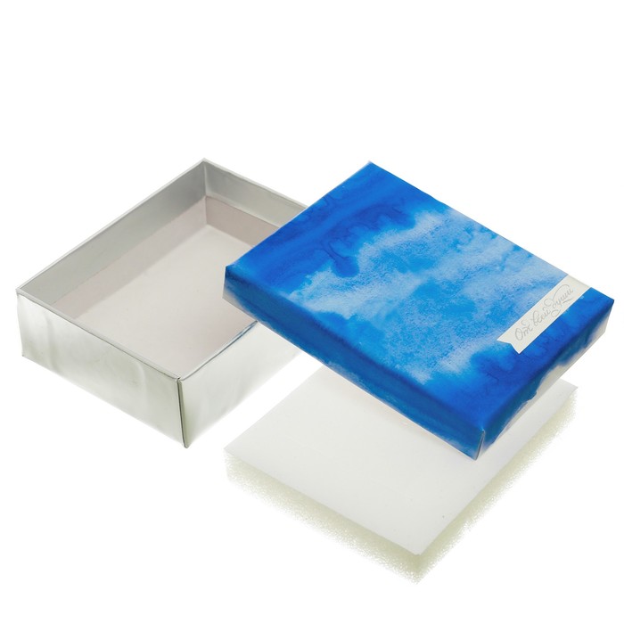 Подарочная коробочка под кулон/серьги/кольцо с тиснением«Серебряная мечта», 7 х 9 х 2,8 см