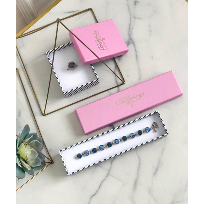 Подарочная коробочка под кулон/серьги/кольцо с тиснением«Поздравляю», 7 х 9 х 2,8 см