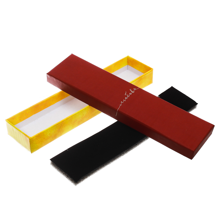 Коробочка под браслет с тиснением «Любовь», 4,5 х 20 х 2,2 см