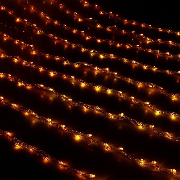 УЦЕНКА Гирлянда "Дождь" улич. Ш:2 м, В:1,5 м, Н.С. LED-400-220V, контр. 8 р, ЖЕЛТЫЙ