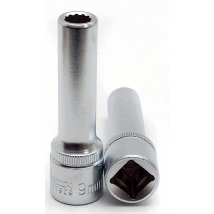 Головка торцевая "Сервис ключ" 77909, глубокая, 12 граней, 9мм