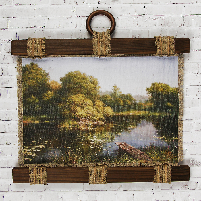 Сувенир свиток "Пруд в деревне"