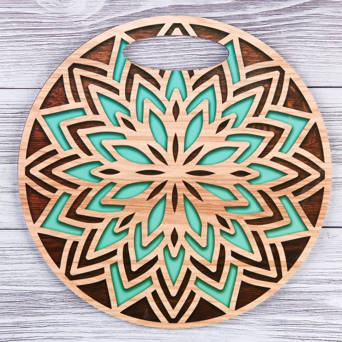 Доска круглая "Узоры" сувенирная