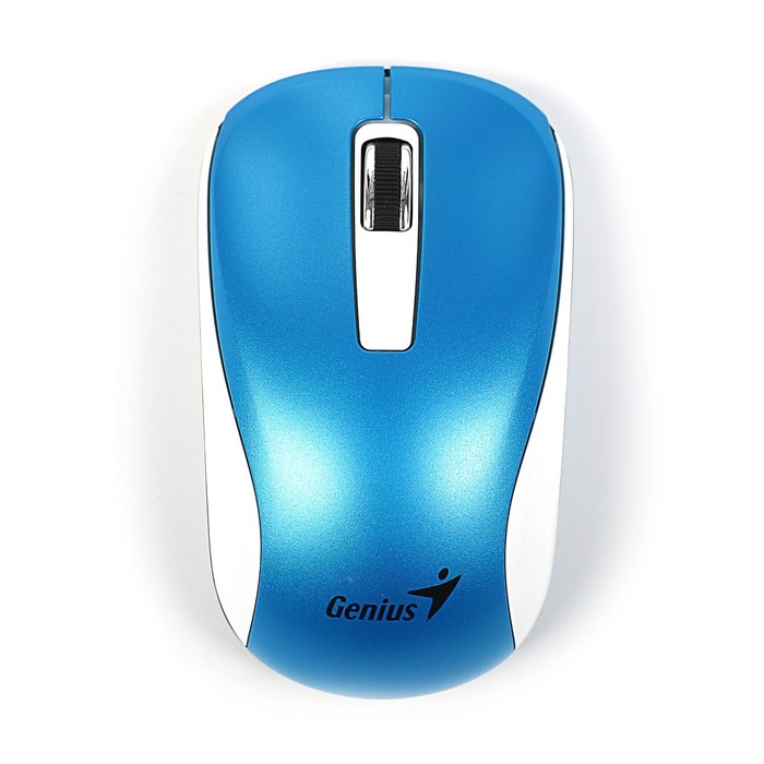 Мышь Genius NX-7010, беспроводная, симметричная, 1600dpi, синяя