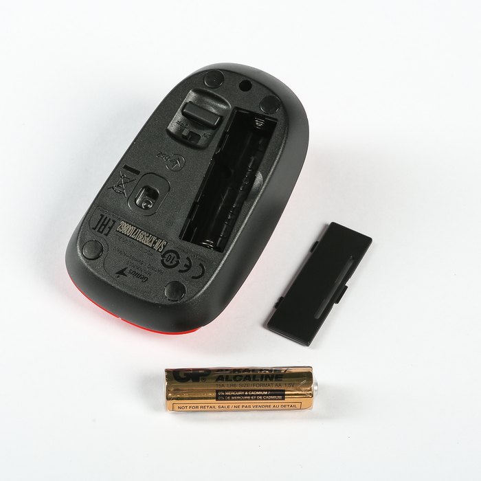 Мышь GENIUS NX-7005, беспроводная, симметричная, 1200dpi, сенсор BlueEye, красная