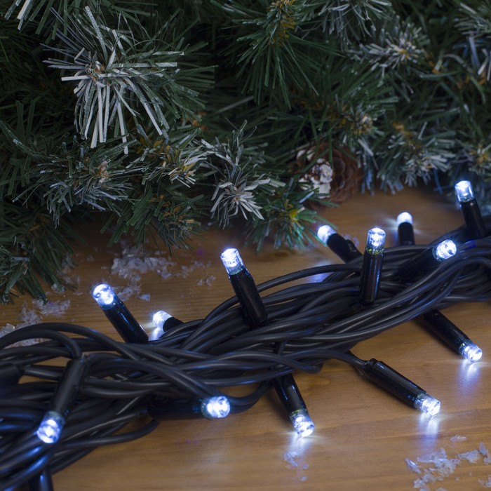 Гирлянда "Метраж"улич. УМС Д: 10 м, Н.Т."Каучук"LED-100-220V, 3W, БЕЗ контр. БЕЛ Уценка